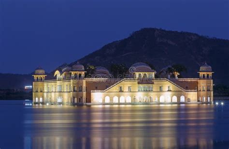 Jal Mahal Palace in Jaipur at Night Stock Image - Image of culture, night: 116075779