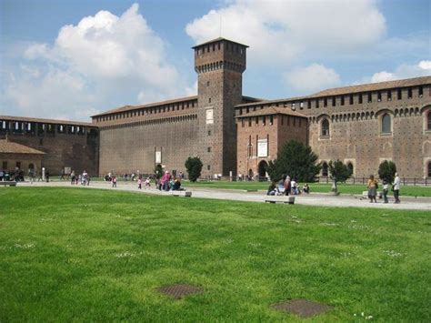 Visiting Sforza Castle in Milan, Italy