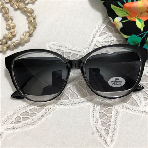 Accessories | Uv Protection Sunglasses Pc Lens Black Frame New | Poshmark