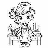 Happy Barber Coloring Sheet  Coloring Page sketch template