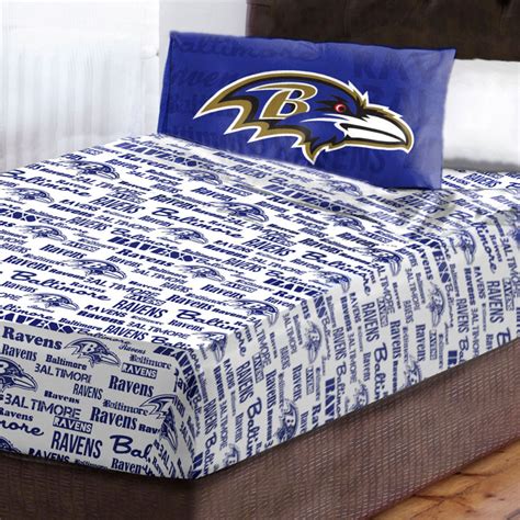 NFL Ravens Bedding Baltimore Football Comforter Sheets - oBedding.com