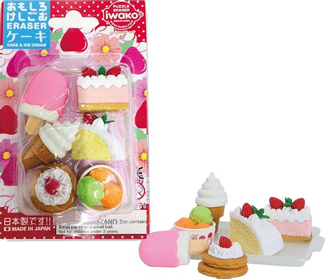 The Best Iwako Food Cake Dessert Erasers - Home Tech Future