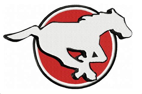 Calgary Stampeders Embroidery Design ⋆ CFL Logo - Blu Cat Red Dog