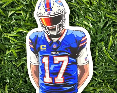 Josh Allen Visor Szn Die Cut Stickers, QB MVP Buffalo Mafia WNY, Custom ...