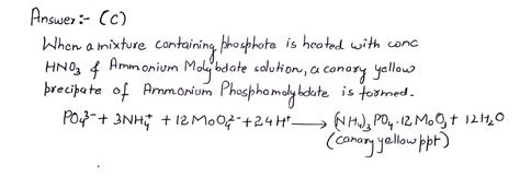 Ammonium Molybdate Reaction With Phosphate - LilakruwFlynn