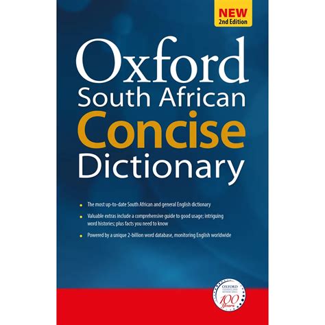 Oxford South African Concise Dictionary 2ND Edition Isbn 978019 | Waltons