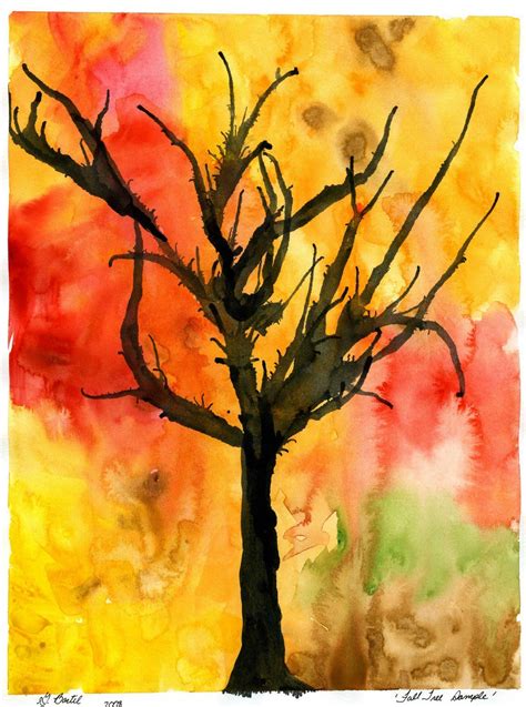 that artist woman: How to Paint Fall Trees | Fall art projects ...