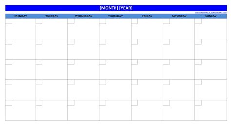 blank calendar no dates example calendar printable - free printable ...