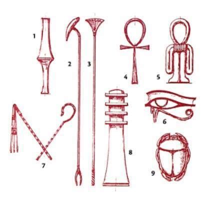 Ancient kemetian/Egyptian Scepters and Symbols... - The Light of the Center