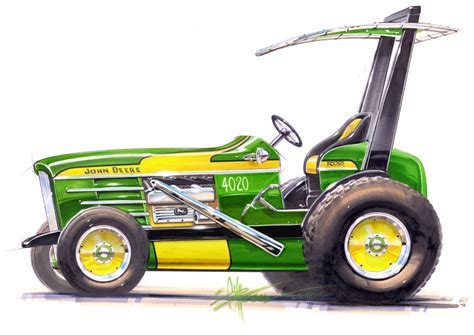 John Deere Tractor Sketch at PaintingValley.com | Explore collection of ...