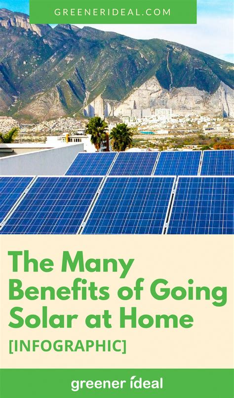 The Many Benefits of Going Solar at Home [Infographic] | Solar, Solar ...