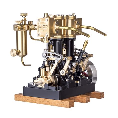 Buy HMANE Reciprocating Steam Engine Model for Adults, KACIO LS2-14 Double Cylinder Engine Model ...