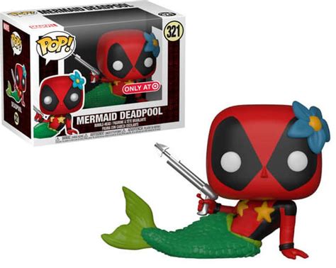 Funko Marvel Deadpool POP Marvel Mermaid Deadpool Exclusive Vinyl ...