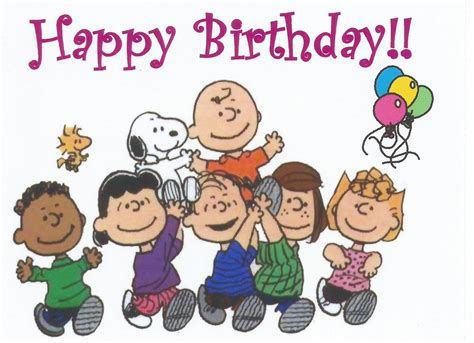 Charlie Brown, Snoopy, Peanuts Gang, Happy Birthday, Birthday, Magnet ...