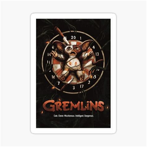 "Gremlins (1984) Movie Fun Art" Sticker for Sale by mendozaa28 | Redbubble