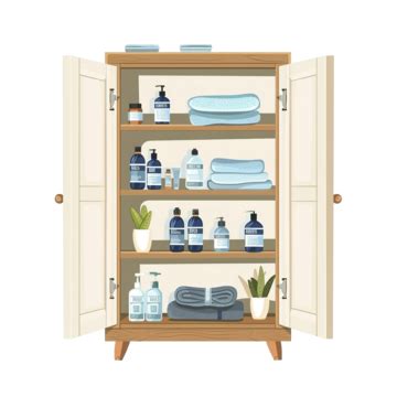 Bathroom Cabinet Vector Design Illustration, Bathroom, Cabinet ...