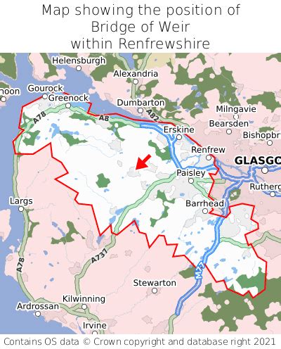 Where is Bridge of Weir? Bridge of Weir on a map