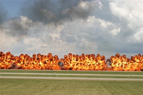 AirVenture Wall of Fire | Massive wall of fire during a WW I… | Flickr