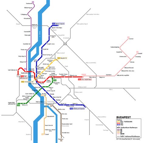 Large detailed metro map of Budapest city. Budapest city large detailed ...