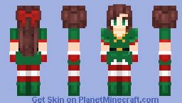 Christmas Elf Costume - Female Skin 1 Minecraft Skin