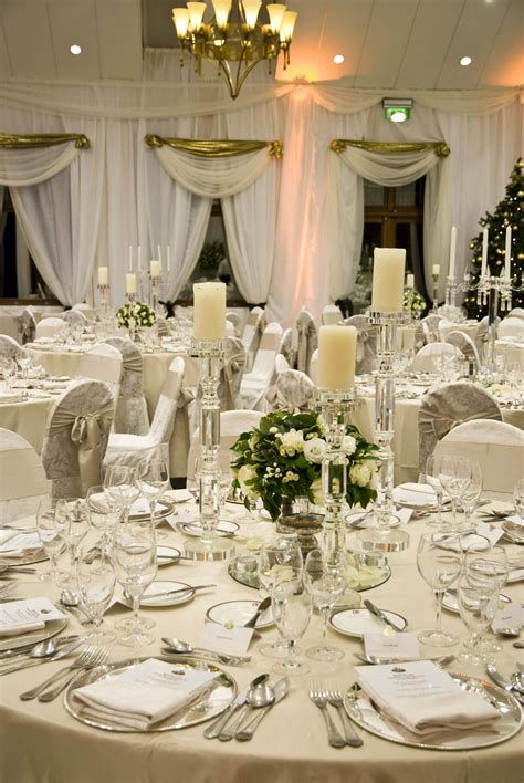 A gorgeous wedding table setting in The K Club. The neutral tones create a very classic look. G ...