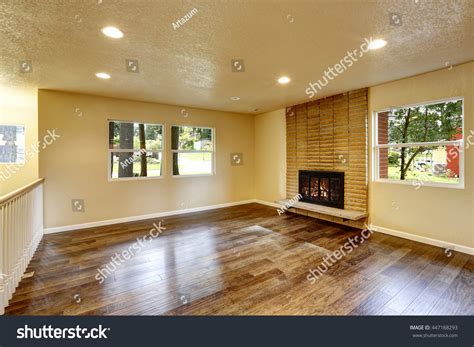 Large Empty Living Room Fireplace Hardwood Stock Photo 447188293 | Shutterstock