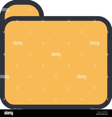 flat yellow folder design Stock Vector Image & Art - Alamy