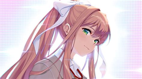 Just Monika... DDLC+ Wallpaper without Logo. (High Resolution) : r/DDLC