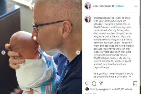 Anderson Cooper Becomes A Father Through A Surrogate Mother