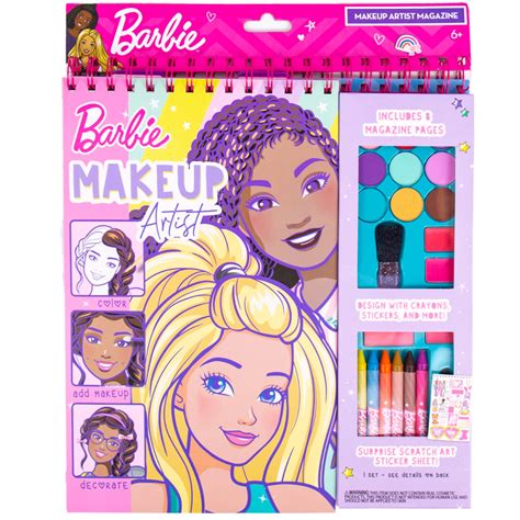 Buy Horizon Group USA Barbie Makeup Artist Magazine, Create Your Own ...