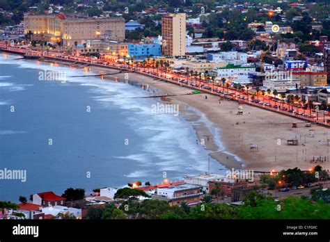 Aerial view of Piriapolis City and beach. Maldonado, Uruguay, south America Stock Photo - Alamy