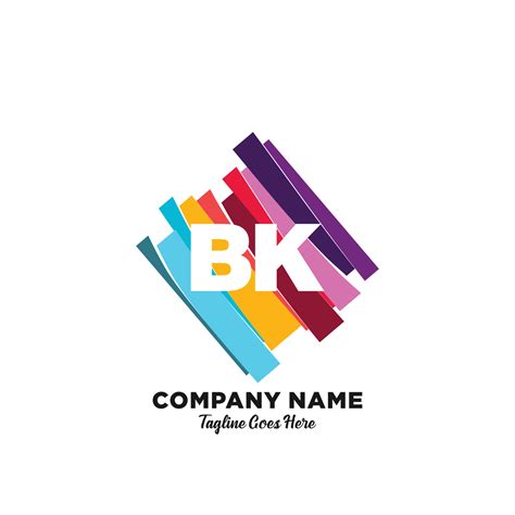 BK initial logo With Colorful template vector. 21072325 Vector Art at Vecteezy