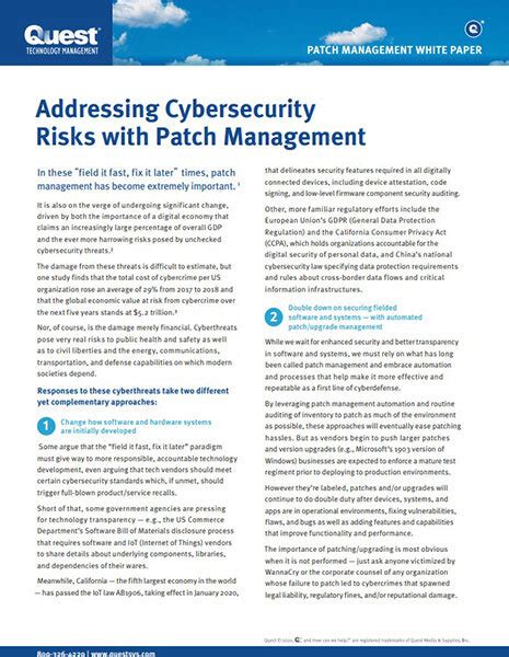 Patch Management Best Practices Brief