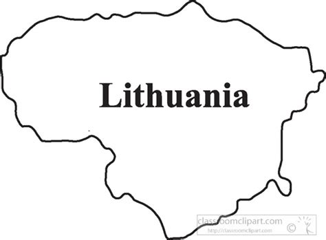 Country Maps Clipart Photo Image - Lithuania-outline-map-clipart-10 ...