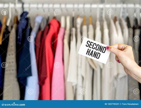 Second hand clothing stock image. Image of garment, advertisement - 103770331