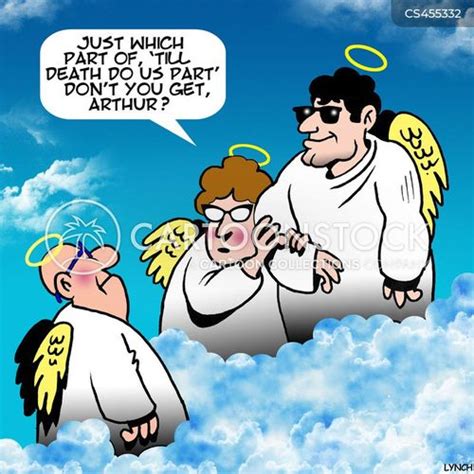 Angels In Heaven Cartoons and Comics - funny pictures from CartoonStock