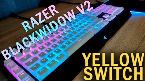 ASMR: Razer Blackwidow V2 (Razer Yellow Switches) - YouTube