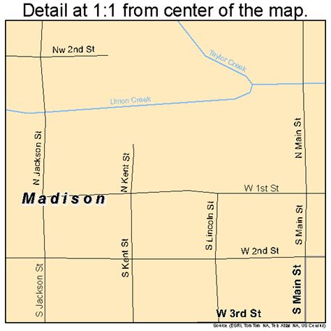 Madison Nebraska Street Map 3130240