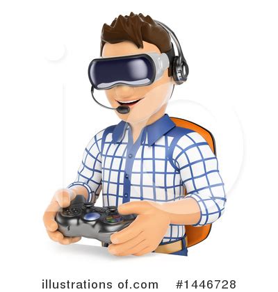 Virtual Reality Clipart #1389097 - Illustration by cidepix