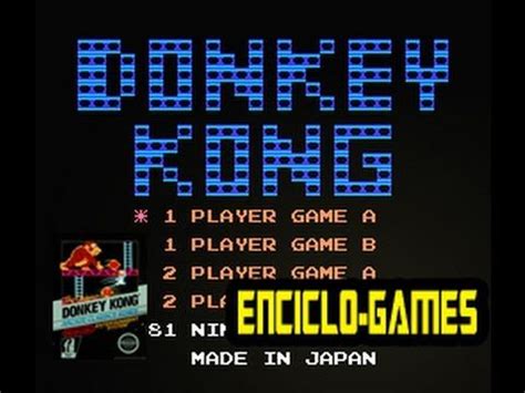 NES Gameplay #4 - Donkey Kong (Nintendo Classic Mini) | Donkey kong, Classic nes games, Nintendo nes