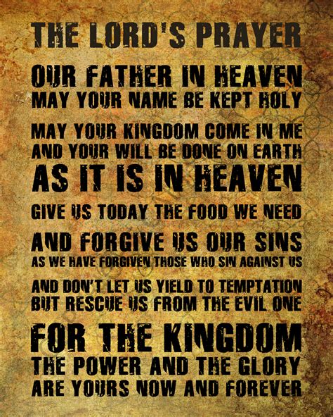 The Lord’s Prayer Print 16" x 20" - Warrior Nations