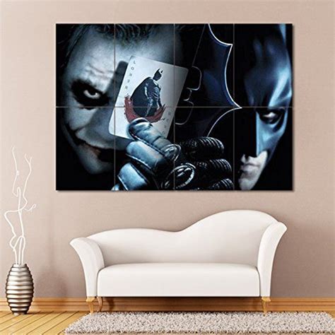BATMAN VS JOKER Glossy Photographic Paper Giant Wall Art Print Poster, Large Wall Décor Posters ...