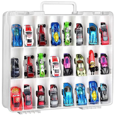 Buy ALCYON Double Sided Toy Storage Organizer Case for Hot Wheels Car ...