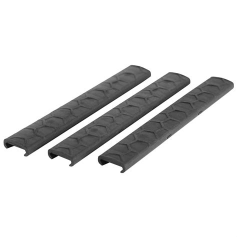 Hexmag Slimline Picatinny Rail Covers - 3 Pack | Quad Rail Covers