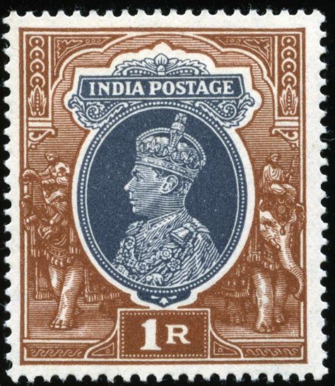 King George VI Postage Stamps: India 1937 (23 Aug) - 40 | Rare stamps ...