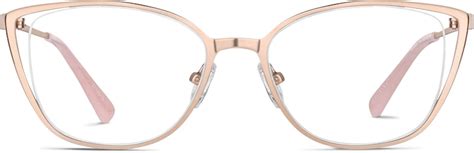 Rose Gold Cat-Eye Glasses #3219519 | Zenni Optical Canada