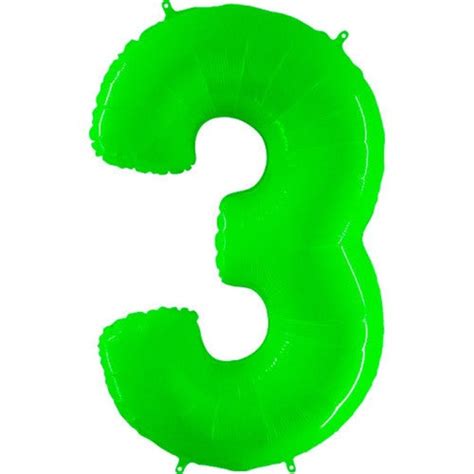 Neon Green NUMBER Balloon Neon Lime Green Giant Number - Etsy