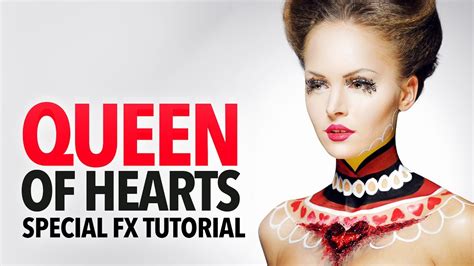 Queen of hearts makeup & hair tutorial - YouTube