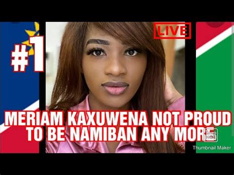 NAMIBIAN MODEL MERIAM KAXUXWENA GETS BULLIED ONLINE - YouTube