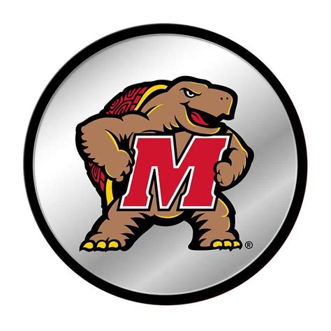 The Fan-Brand 17 in. Maryland Terrapins Mascot Modern Disc Mirrored ...